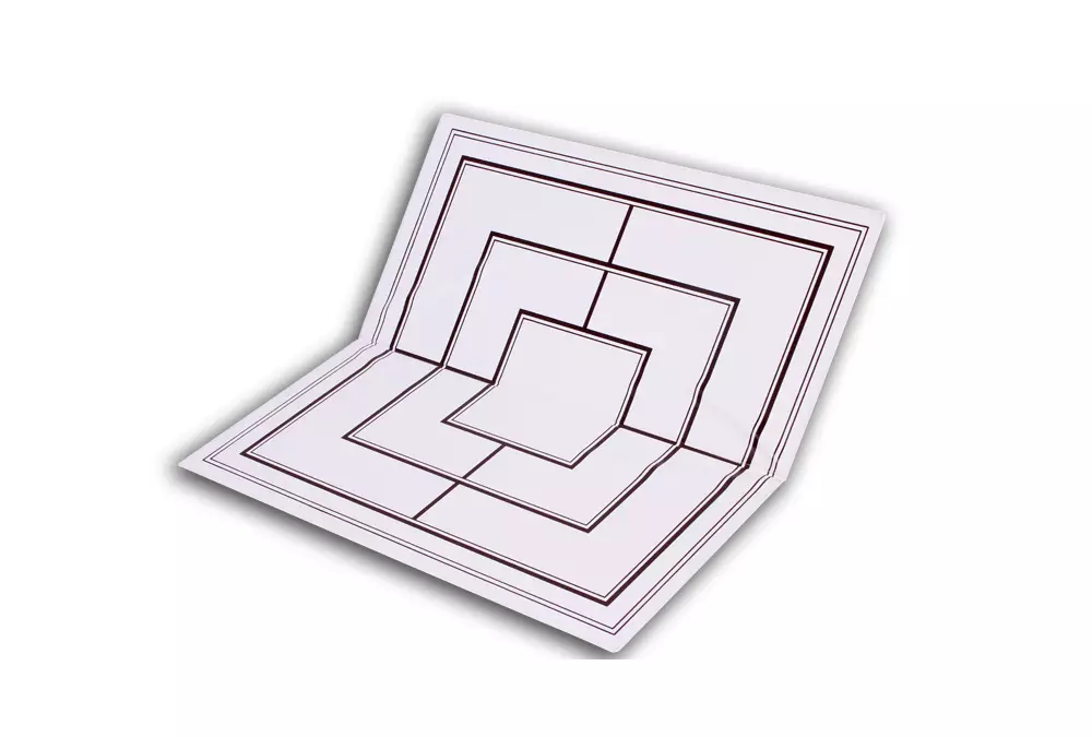 Dwustronna plastikowa deska: szachy + młynek, (32,5x32,5cm),składana, biało - brązowa