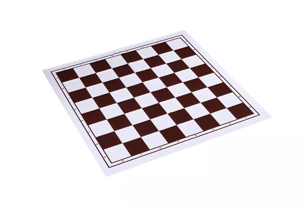 Składana plastikowa deska szachowa, biało - brązowa