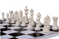 Składana, plastikowa deska szachowa, czarno - biała