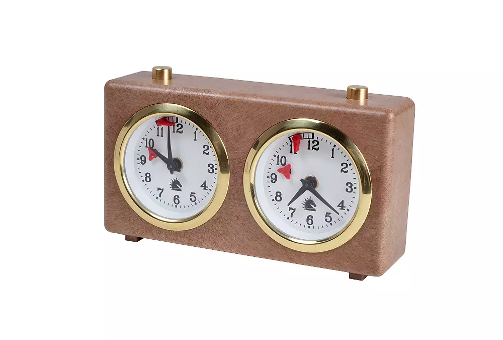 Zegar plastikowy CLASSIC mały, brązowy