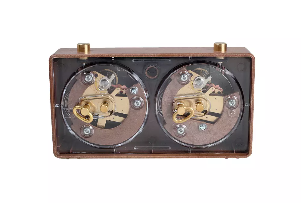 Zegar plastikowy CLASSIC mały, brązowy