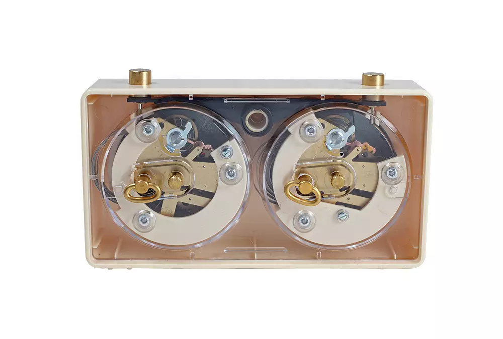 Zegar plastikowy CLASSIC mały, kremowy