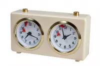 Zegar plastikowy CLASSIC mały, kremowy