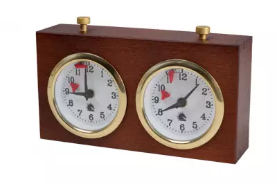 Zegar drewniany BHB bez podstawki - mały ciemny