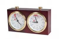 Zegar szachowy drewniany BHB bez podstawki - duży ciemny