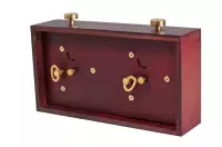 Zegar szachowy drewniany BHB bez podstawki - duży ciemny