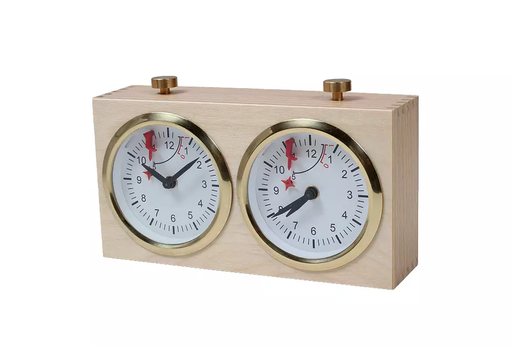 Zegar drewniany BHB bez podstawki - duży jasny