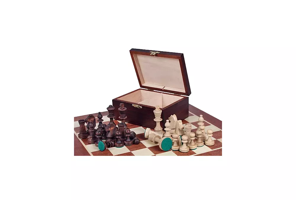 STAUNTON NR 4 w kuferku drewnianym