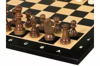 Zestaw szachowy turniejowy Nr 4 - szachownica 40 mm + figury Sunrise Staunton 78 mm
