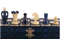 SZACHY KRÓLEWSKIE ŚREDNIE (34x34cm) kolor niebieski