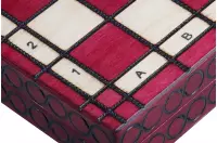 SZACHY KRÓLEWSKIE ŚREDNIE (34x34cm) wiśnia