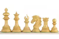 Figury szachowe Sunrise 3,75 cala Heban