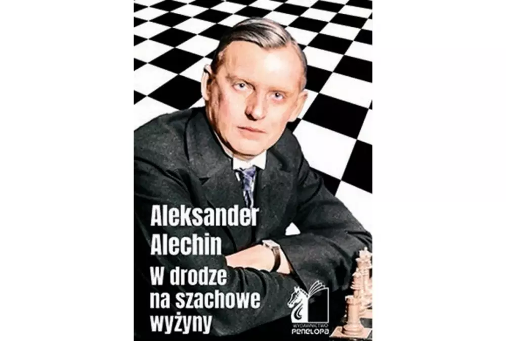 zielona okładka, symbole szachowe