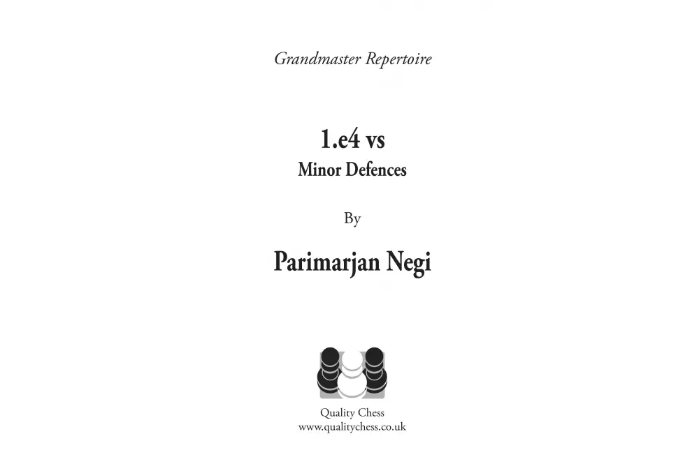 Grandmaster Repertoire - 1.e4 vs Minor Defences by Parimarjan Negi (miękka okładka)