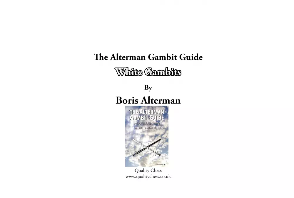 The Alterman Gambit Guide - White Gambits by Boris Alterman (miękka okładka)