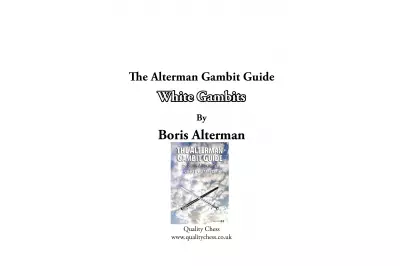 The Alterman Gambit Guide - White Gambits by Boris Alterman (miękka okładka)