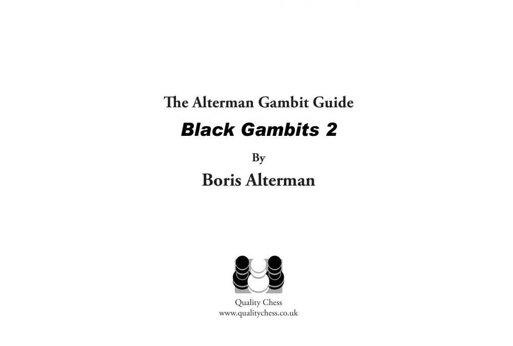 Alterman Gambit Guide - Black Gambits 2 by Boris Alterman (miękka okładka)