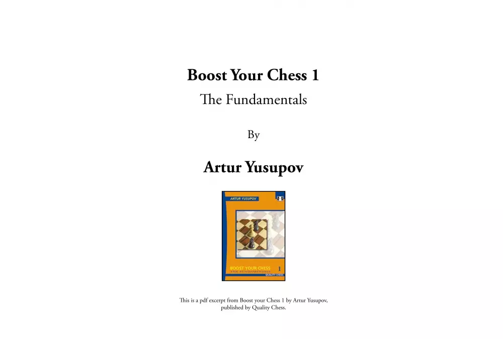Boost Your Chess 1: The Fundamentals by Artur Yusupov (twarda okładka)