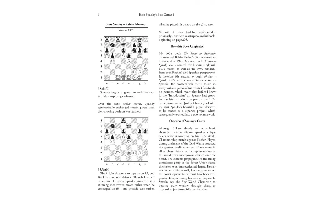 Boris Spassky’s Best Games 1 1948-1968 The Rising Star by Tibor (twarda okładka)