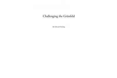 Challenging the Grunfeld by Edward Dearing (miękka okładka)