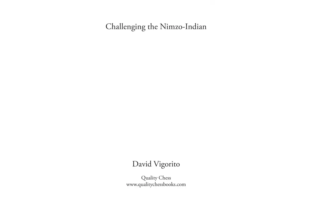 Challenging the Nimzo-Indian by David Vigorito (miękka okładka)