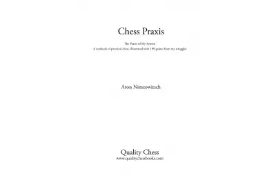 Chess Praxis by Aron Nimzowitsch (miękka okładka)