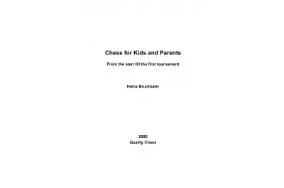 Chess for Kids and Parents by Heinz Brunthaler (miękka okładka)