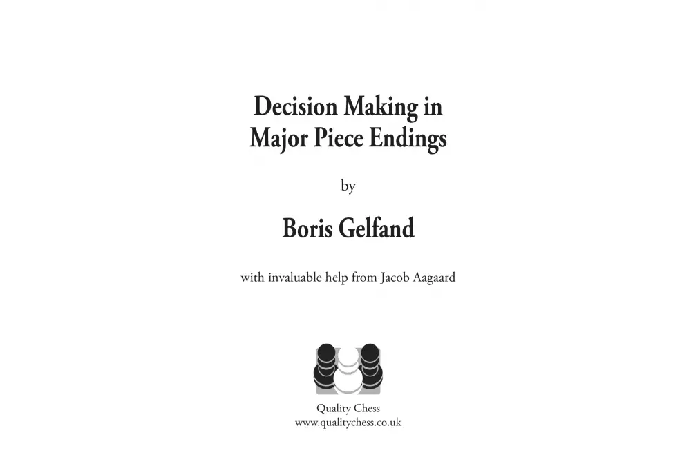 Decision Making in Major Piece Endings by Boris Gelfand (twarda okładka)