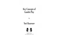 Key Concepts of Gambit Play by Yuri Razuvaev (twarda okładka)