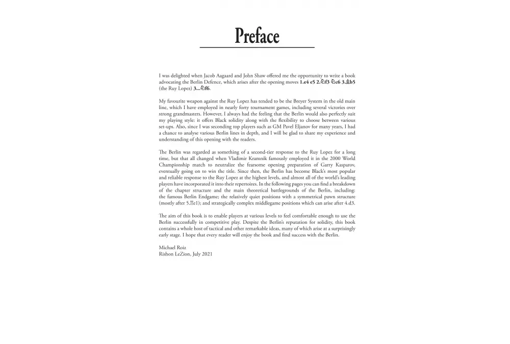 The Berlin Defence by Michael Roiz (twarda okładka)