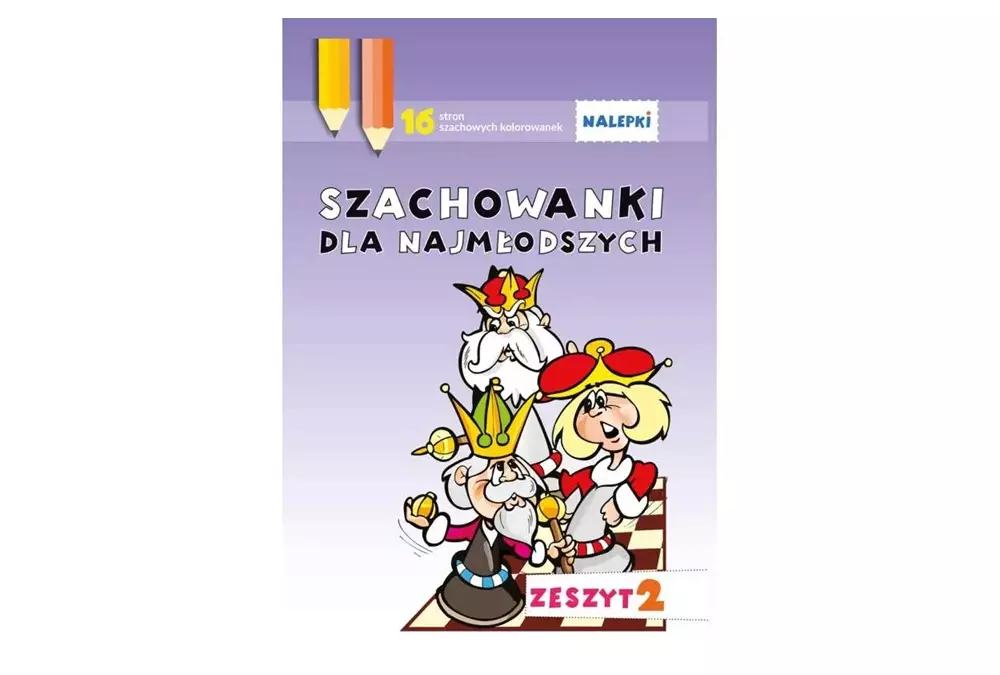 Szachowanki dla najmłodszych. Kolorowanki z naklejkami - Zeszyt 2
